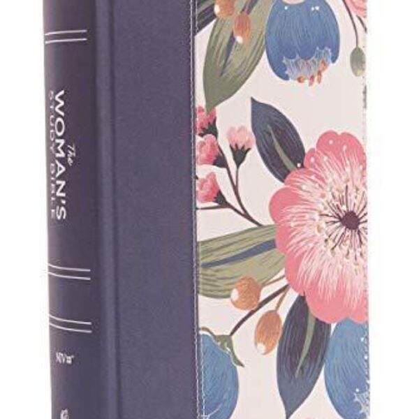 The Holy Bible, (NIV Woman's Study Bible, Blue Floral Cloth Over Board) Large Print Red Letter Edition by Thomas Nelson Publishers