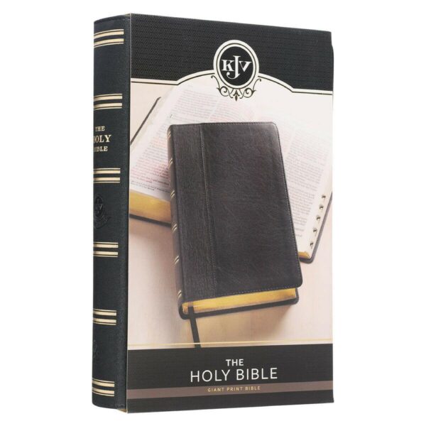 The Holy Bible, (KJV Black Lux Leather) Indexed Giant Print Red Letter Edition by Christian Art Publishers