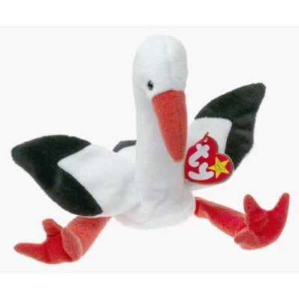 "Stilts" the Stork TY Original Beanie Babies Collection (Rare & Retired Vintage Collectible)