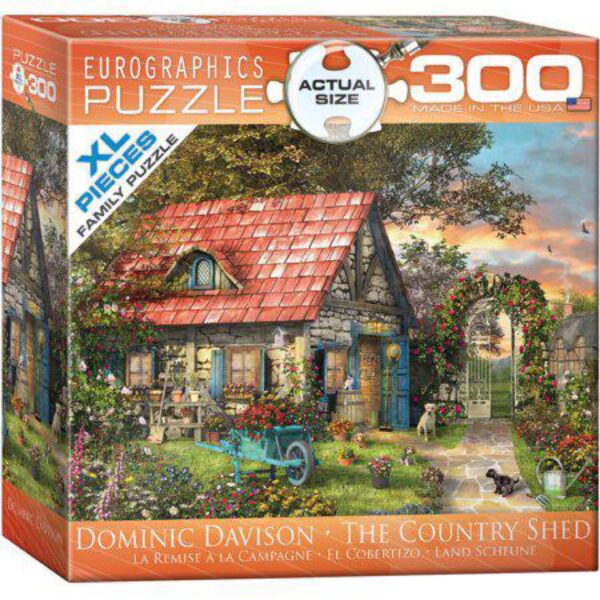 "The Country Shed" Eurographics 300 Piece Puzzle by Dominic Davison