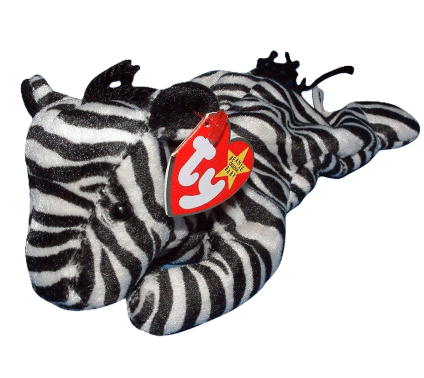 "Ziggy" the Zebra TY Original Beanie Babies Collection (Rare & Retired Vintage Collectible)