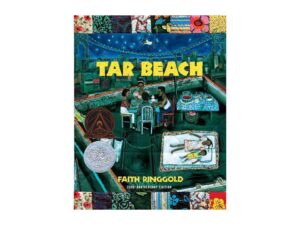Tar Beach book cover with rooftop family scene