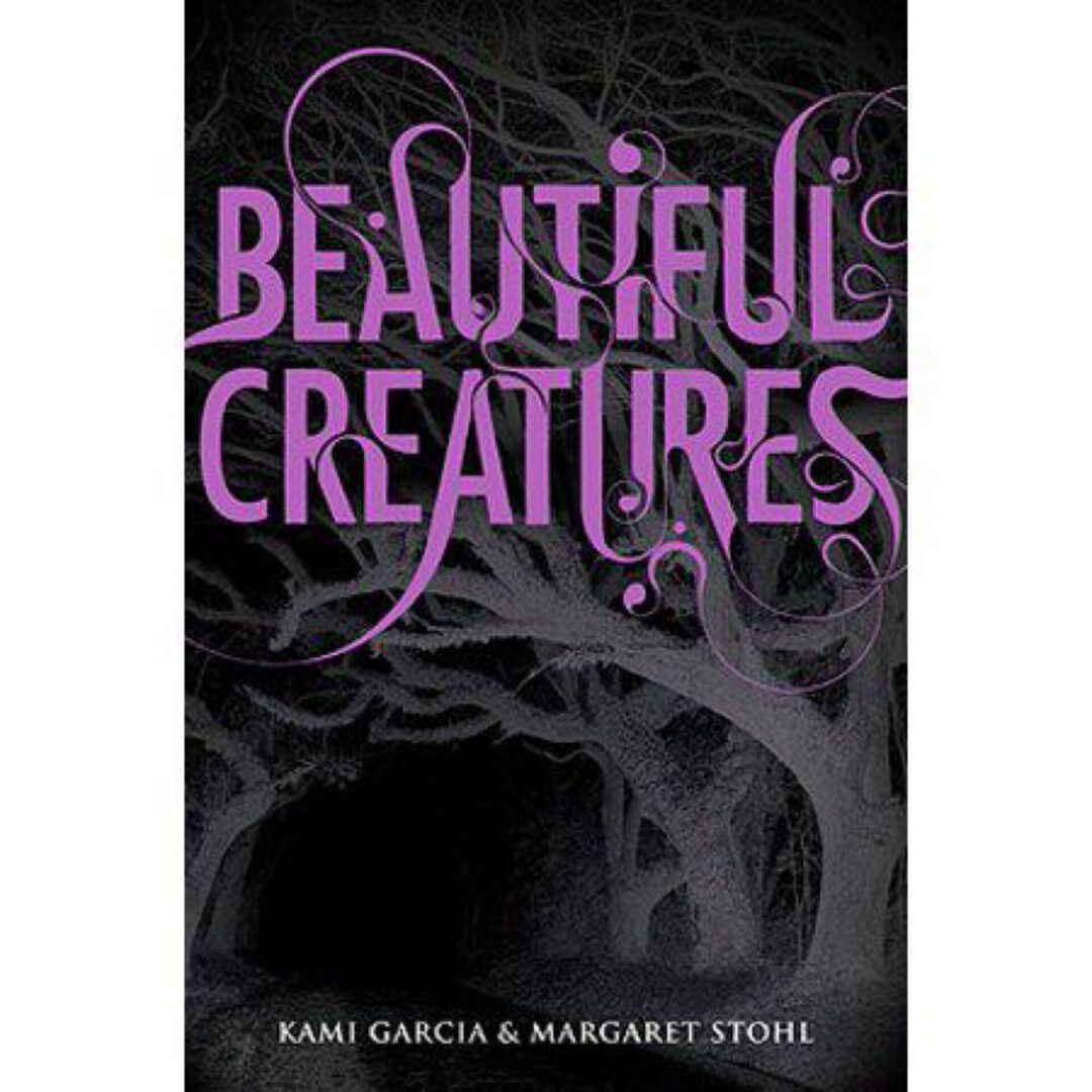 Beautiful Creatures book cover with purple title
