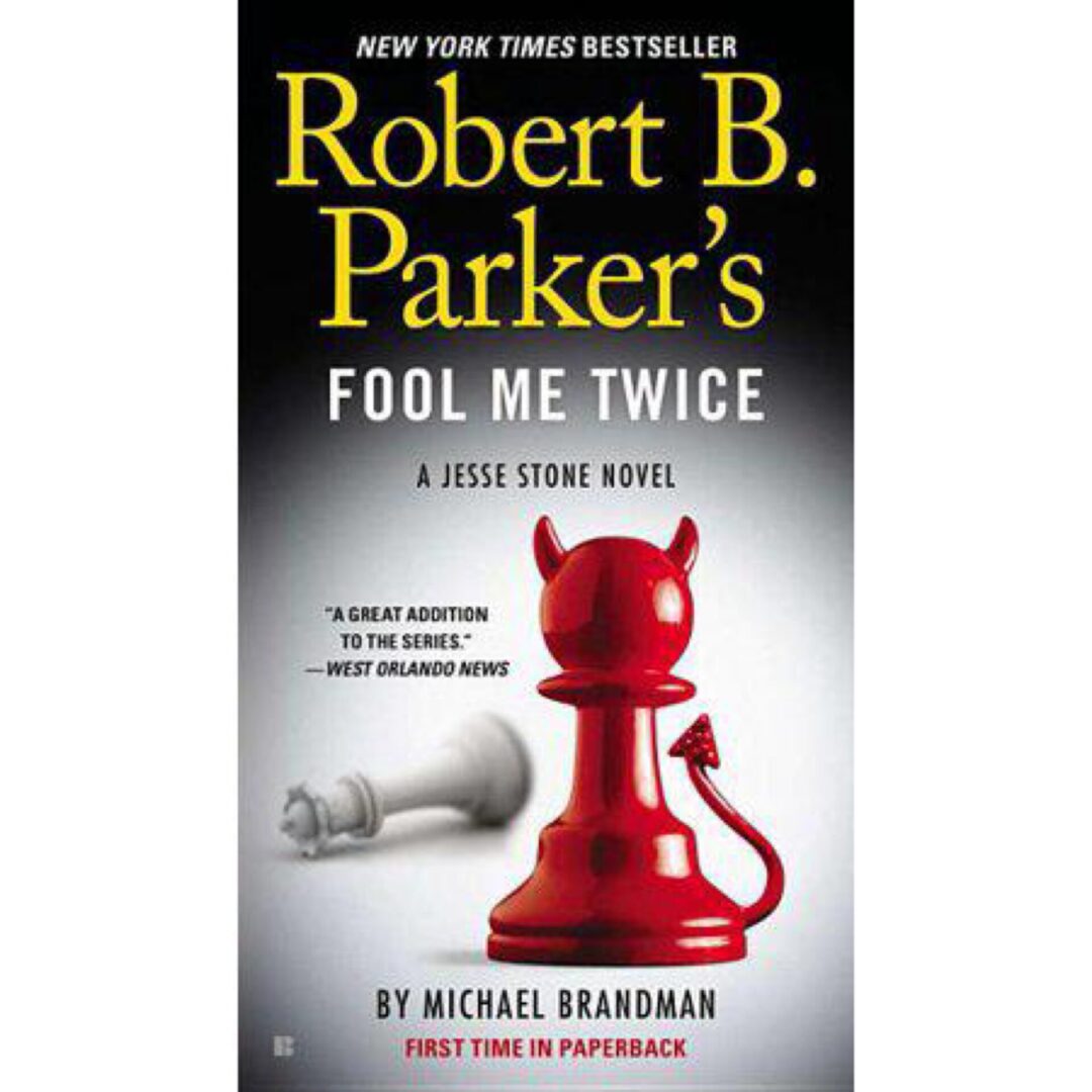 Fool Me Twice book cover with devil pawn