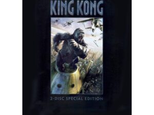 King Kong atop skyscraper with attacking biplanes