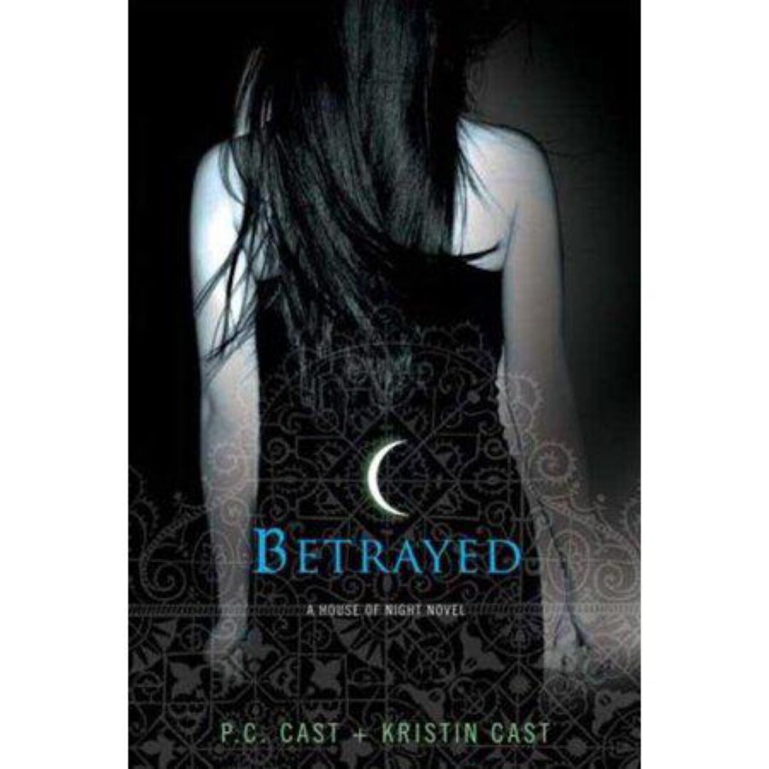 Back-facing girl on "Betrayed" book cover