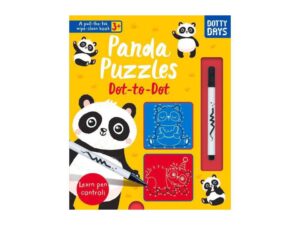 Panda dot-to-dot activity book with pen