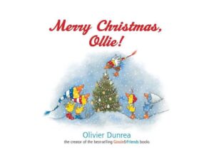 Book cover: birds decorating snowy Christmas tree