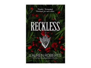 Reckless book cover with pendant and petals