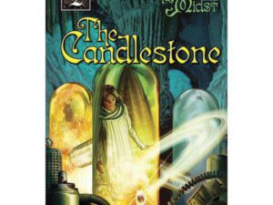 Fantasy book cover: woman inside glowing glass capsule