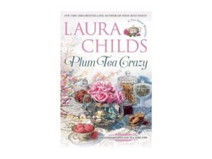 Book cover with tea setting and roses