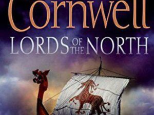Viking longship with decorated sail on book cover