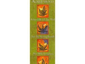 The Four Agreements Bookmark with Beaded Tassel