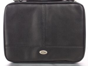 Two-Fold X Large Black Lux Leather Zippered Bible Cover