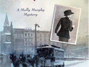 Book cover: Pretty Maiden, snowy streetcar scene