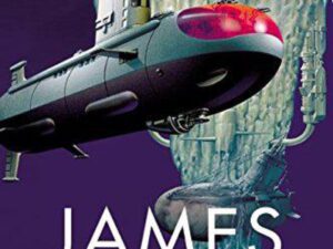 Submarine over ice formation, book cover