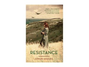 Resistance book cover: woman in field, planes overhead