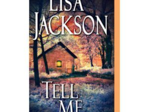 Book cover with lit cottage at dusk