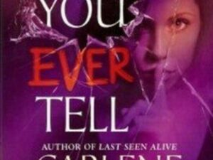 Purple suspense novel cover with woman's face
