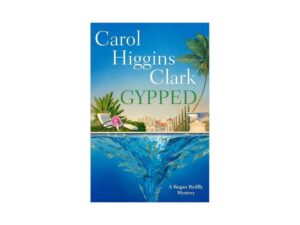 Book cover "Gypped": pool, palm, submerged money