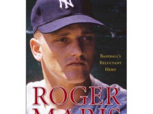 Book cover featuring baseball player portrait