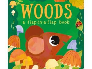Children's book cover: mouse among woodland mushrooms