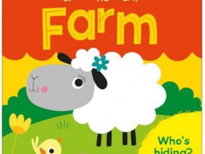 Lift the flap farm book cover with sheep