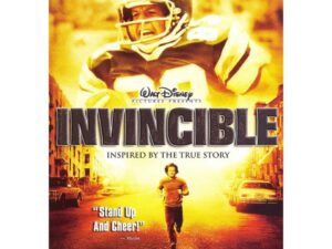 Football player and runner on movie poster