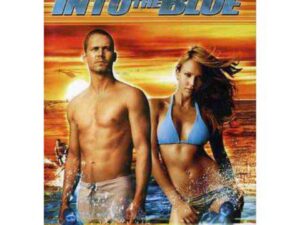 Couple in swimsuits on sunset ocean movie poster