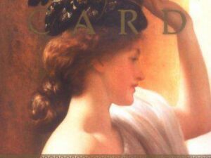 Profile of classical woman wearing a crown