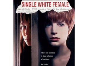 Thriller movie poster showing two women