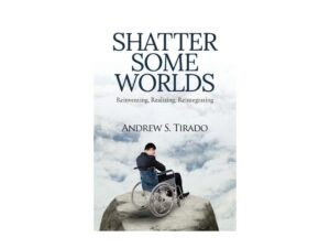 Book cover showing person in wheelchair on cliff