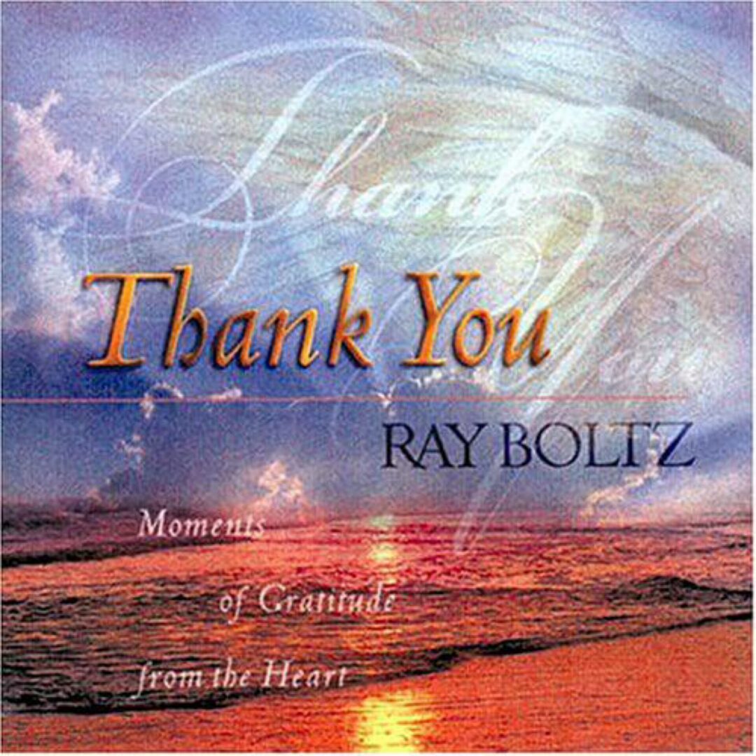Thank You album cover over sunset beach