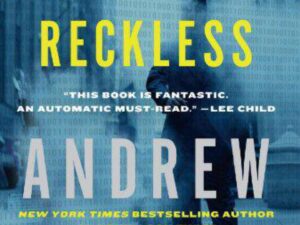 Blue book cover with yellow "RECKLESS" title