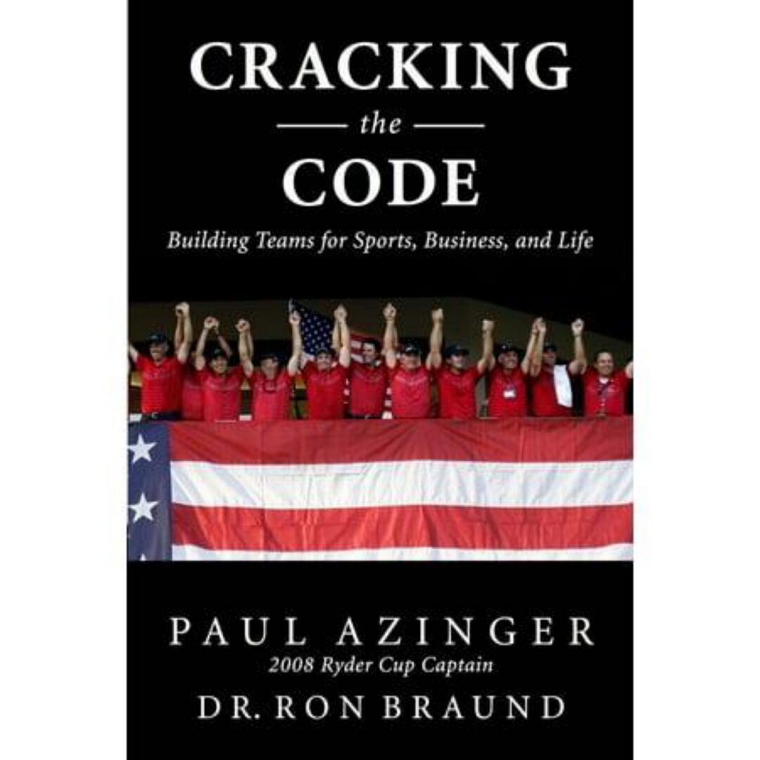 Book cover: team celebrating with American flag