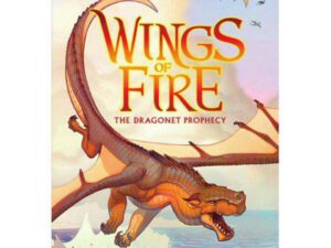Wings of Fire book cover with orange dragon