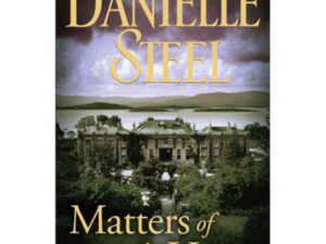 Romantic book cover showing estate by lake