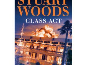 Book cover: hotel explosion, fountain, palm tree