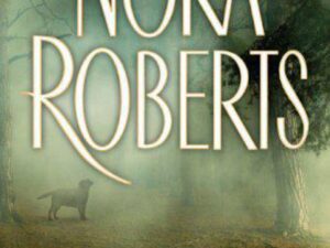 Misty forest book cover with dog silhouette