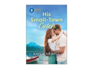 His Small-Town Catch book cover, couple embracing