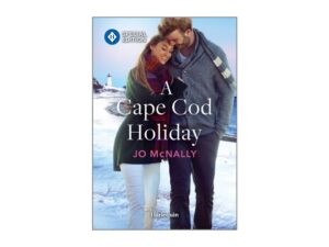 Couple embracing on snowy Cape Cod book cover