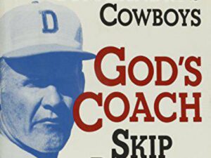 Vintage book cover with football coach portrait