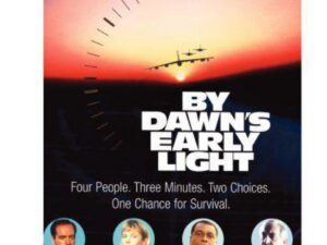 Movie poster with bomber silhouetted over sunrise