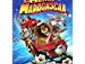 Merry Madagascar movie poster with penguins