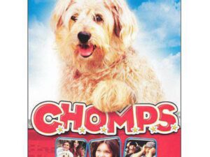 Chomps movie poster featuring a fluffy dog