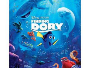 Finding Dory poster featuring Dory and friends