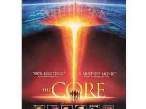 The Core movie poster with fiery Earth eruption