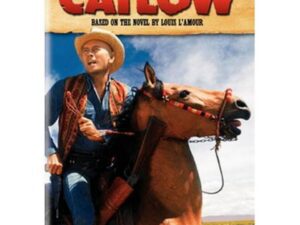 Western movie poster: cowboy riding horse