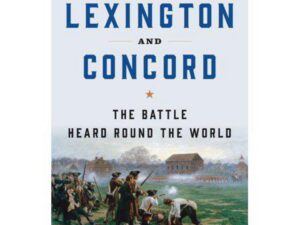 Lexington and Concord book cover, battle scene