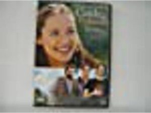 Blurry movie poster with smiling woman and cast